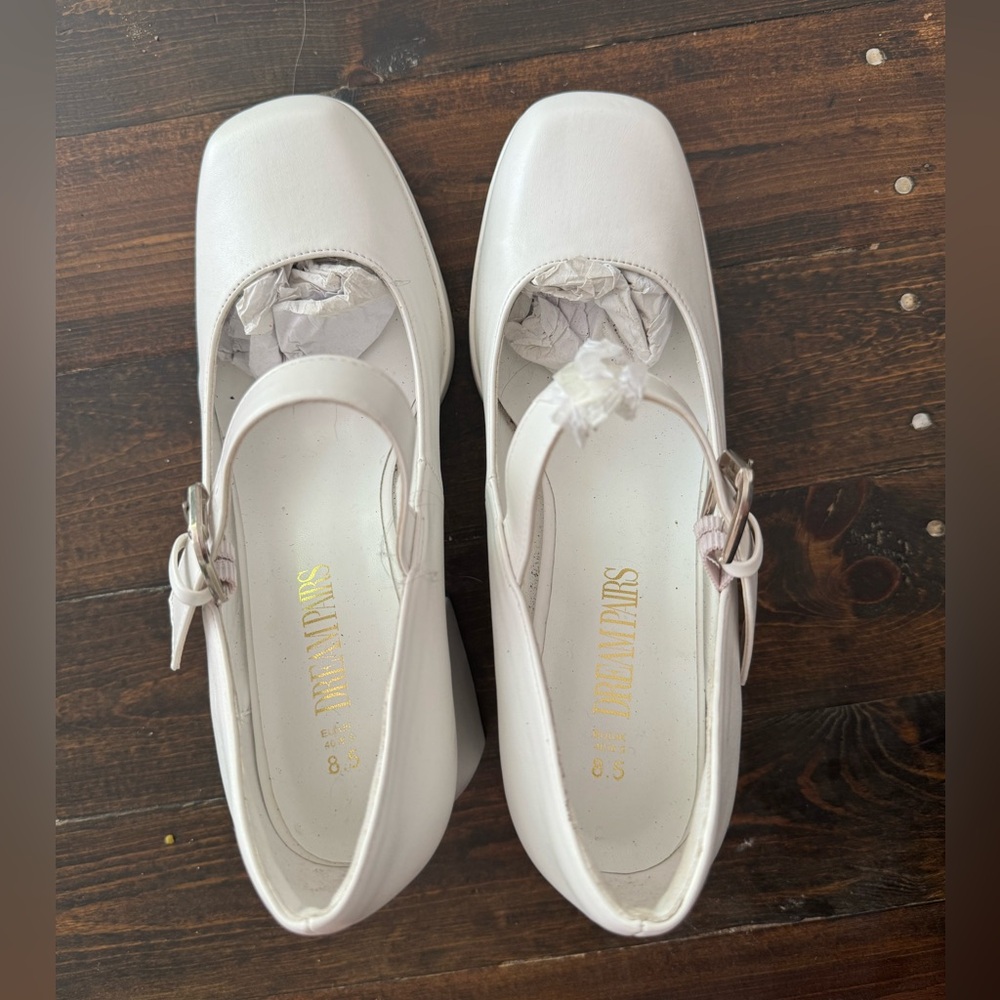 Dream Pairs White Platform High Heel
